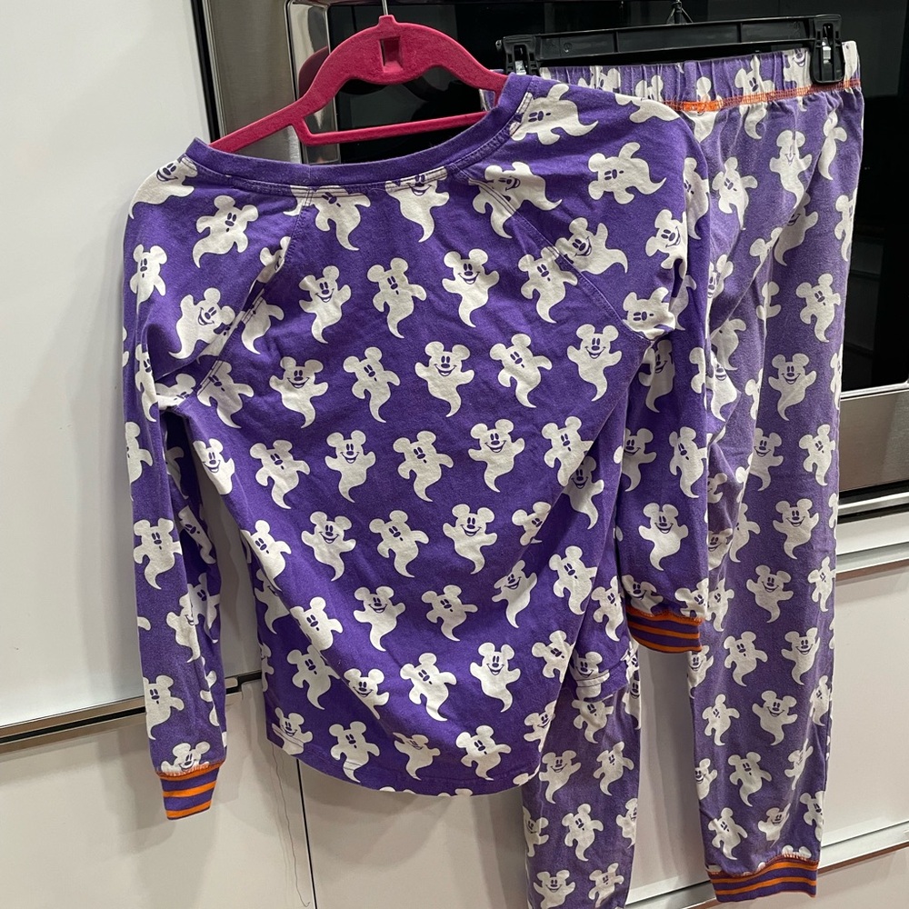 Spooky Disney Mickey Mouse Disneyland Halloween Ghost Pajamas Women’s XS - Picture 2 of 6